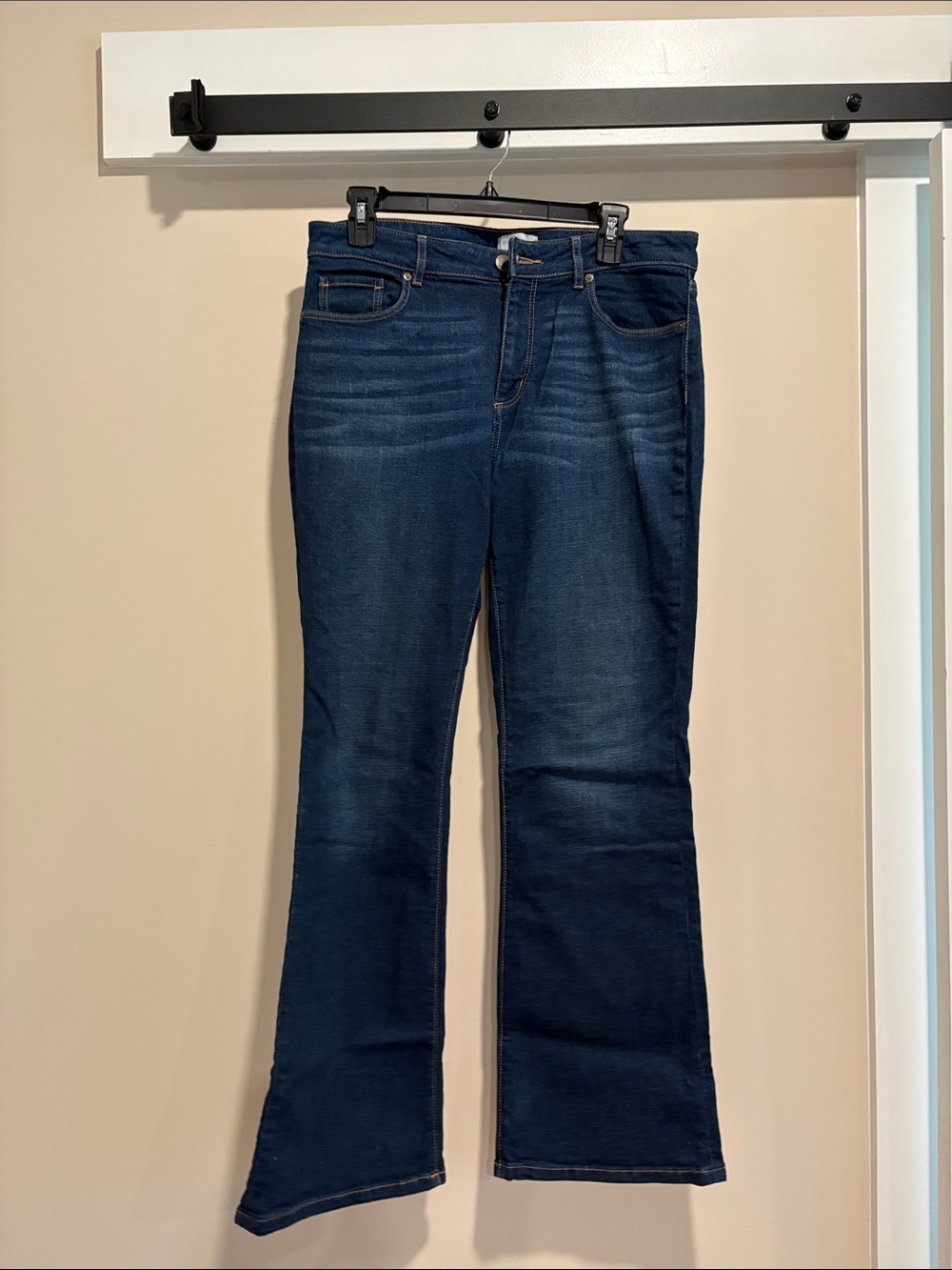 LOFT Dark Blue Flare Jeans